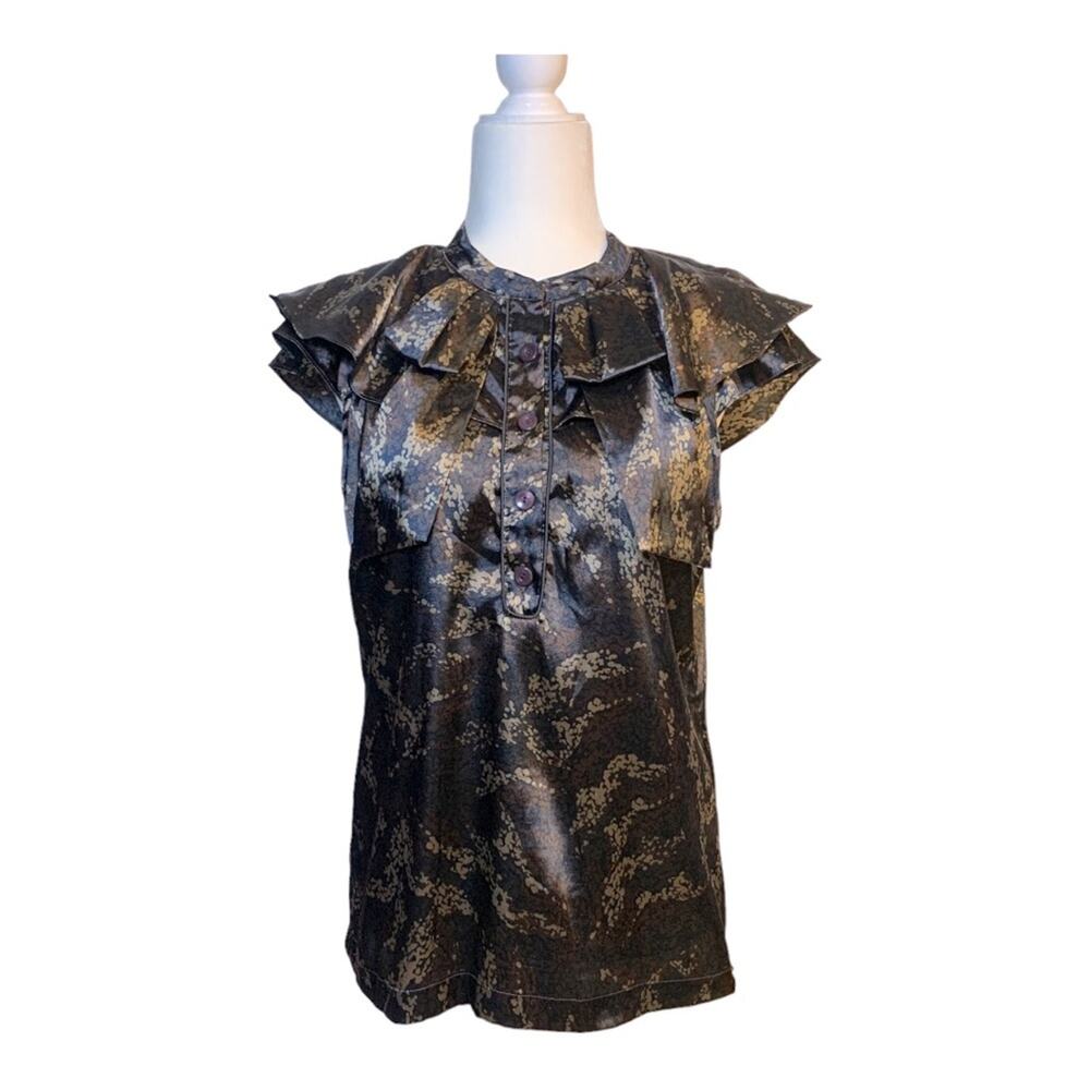 BCBGeneration Silky Short Sleeved Top Size 10 1095
